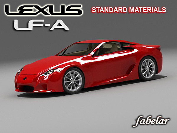 maya lexus lf-a concept - Lexus LF-A concept STD MAT by fabelar
